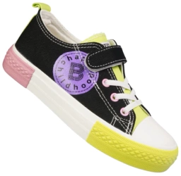 Tenisówki dziecięce BESSKY BMY008-1BBLGRI granatowe