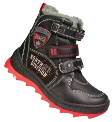 Dziecięce zimowe buty American Club B-86831BL czarne