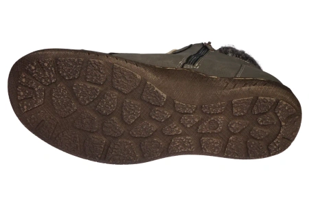 Damskie obuwie zimowe buty damskie Skotnicki DB-3-1342GY szare