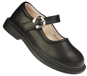 Półbuty dziewczęce baleriny dziecięce Apawwa CMC542BL czarne