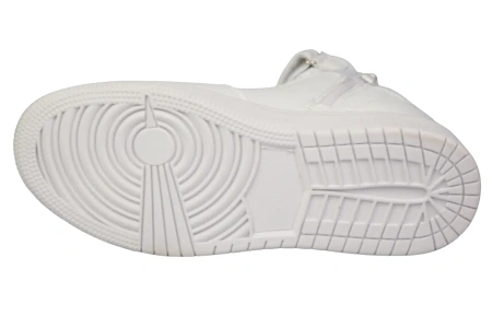 Młodzieżowe sportowe buty przejściowe American Club z ekoskóry DES102WH