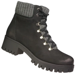Buty zimowe damskie Bratbut-Natalii D292CZNU czarne