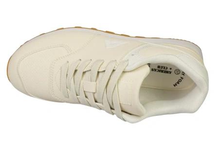 Damskie buty sportowe American Club damskie sneakersy DHA91BE beżowe