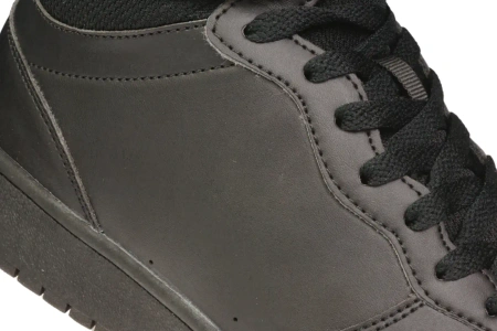 Młodzieżowe sportowe buty przejściowe American Club z ekoskóry DES102BL