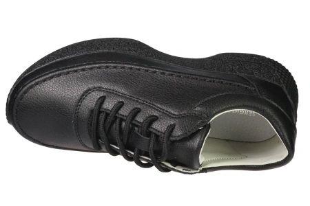 Skórzane buty sportowe damskie Sergio Leone DSP013FCZ czarne