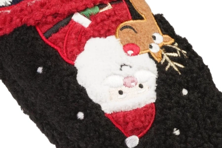 Damskie pantofle tekstylne American Club DSL-21BL czarne