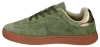 Skórzane buty sportowe damskie Sergio Leone DSP106KH khaki