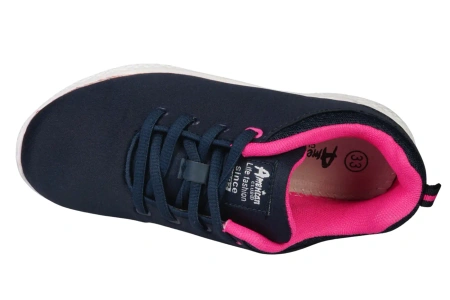 Dziecięce buty sportowe American Club C1868NA granatowe