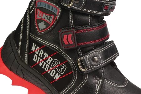 Dziecięce zimowe buty American Club B-86831BL czarne