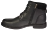 Eleganckie męskie skórzane buty zimowe American Club MCY167BL czarne