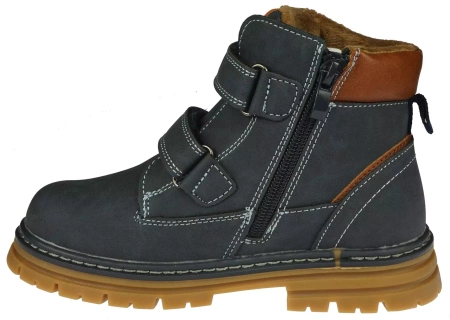 Zimowe buty dziecięce American Club trapery dziecięce CXD99/23NA granatowe