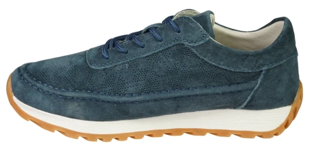 Skórzane buty sportowe damskie Sergio Leone DSP001GR granatowe
