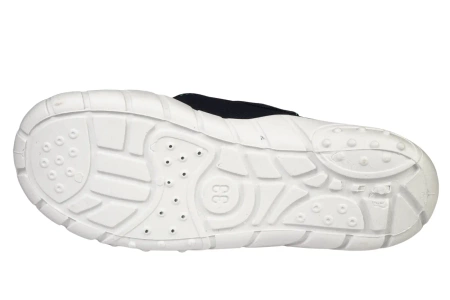 Tenisówki dziecięce Viggami Adaś Dino granatowe kapcie chłopięce na rzep