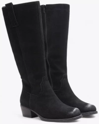 Damskie skórzane kozaki zimowe Sergio Leone DKZ268-SBL czarne