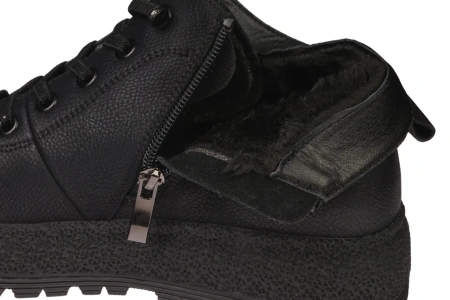 Damskie obuwie zimowe buty damskie Skotnicki DB-3-1525BL czarne