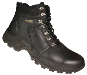 Zimowe buty męskie skórzane American Club MCY72/22BL czarne