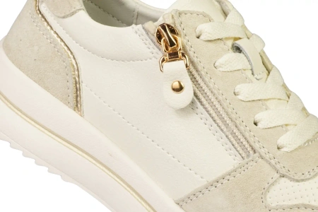 Buty sportowe damskie sneakersy Sergio Leone DSP-116JBE jasno beżowe
