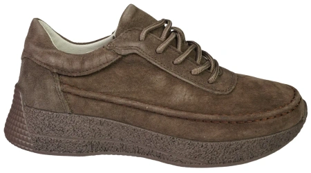Skórzane buty sportowe damskie Sergio Leone DSP013FCH czekoladowe