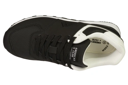 Damskie buty sportowe American Club damskie sneakersy DHA91BL czarne