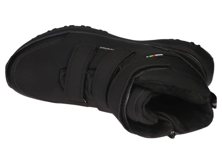 Męskie śniegowce zimowe na rzepy softshell American Club MHL232BL czarne