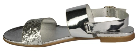 Eleganckie sandały damskie Bestelle DBG-79SI srebrne