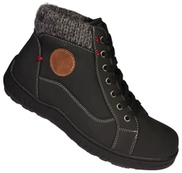 Damskie obuwie zimowe buty damskie Skotnicki DB-3-1342BL czarne