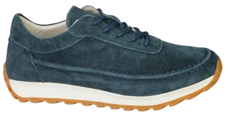 Skórzane buty sportowe damskie Sergio Leone DSP001GR granatowe