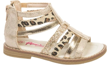 Sandały dziecięce American Club BGC09/20 beżowe