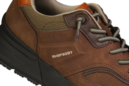 Męskie buty sportowe American Club sneakersy męskie MRH189BR brązowe
