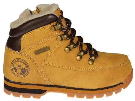 Zimowe buty dziecięce American Club trapery dziecięce BK152619CA camelowe