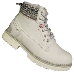 Dziecięce trzewiki American Club C708121-WWH białe