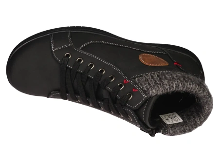 Damskie obuwie zimowe buty damskie Skotnicki DB-3-1342BL czarne