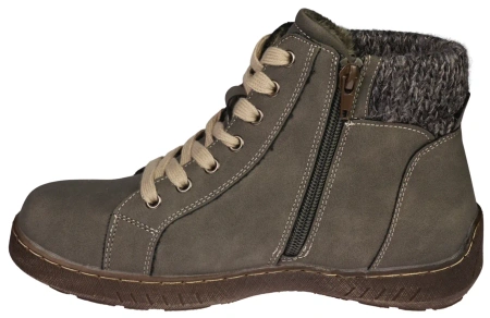 Damskie obuwie zimowe buty damskie Skotnicki DB-3-1342GY szare