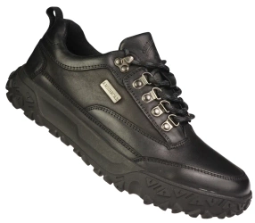 Męskie obuwie przejściowe skórzane American Club MCY171BL czarne