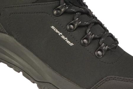 Męskie buty sportowe nadwymiarowe American Club NHL204BL czarne