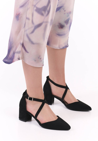 Eleganckie sandały damskie Sergio Leone w kolorze czarnym DSK830CZMI