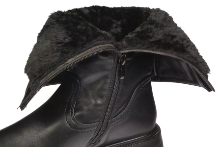 Damskie obuwie zimowe buty damskie Skotnicki DB-3/203BL czarne