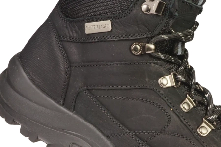 Zimowe skórzane buty męskie American Club MCY58BL czarne