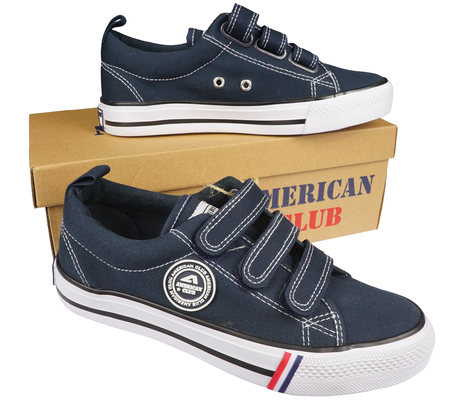 Tenisówki dziecięce American Club LH60 NA granatowe trampki chłopięce
