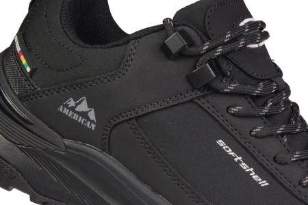 Młodzieżowe buty sportowe softshell American Club DHL226BL czarne