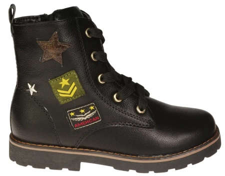 Dziecięce buty zimowe American Club BAB17182EBL czarne