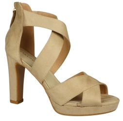 Eleganckie sandały damskie Sabatina DDM19-31BE beżowe