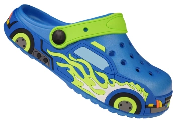 Dziecięce klapki basenowe American Club CNH185BU niebiesko zielone