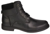 Eleganckie męskie skórzane buty zimowe American Club MCY167BL czarne