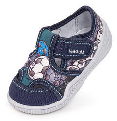 Tenisówki dziecięce granatowe na rzep Viggami ADAŚ MAŁY