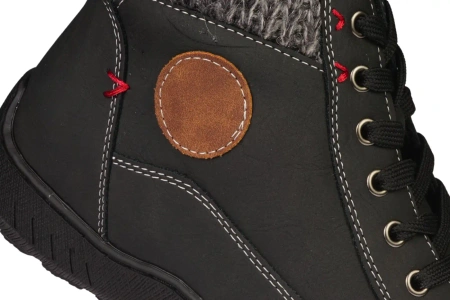 Damskie obuwie zimowe buty damskie Skotnicki DB-3-1342BL czarne
