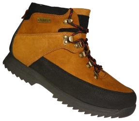 Zimowe skórzane buty męskie American Club MCY92/23BR brązowe