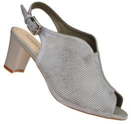Eleganckie sandały damskie Sergio Leone w kolorze szarym DSK800SZ