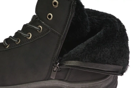 Męskie trapery zimowe ocieplane obuwie zimowe Le Scarpe MA8101-1BL czarne