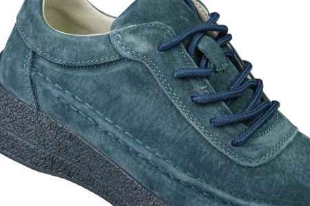 Skórzane buty sportowe damskie Sergio Leone DSP013FGR granatowe